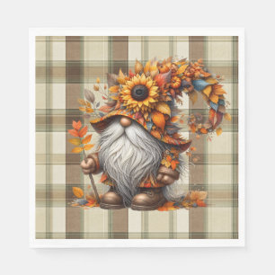 Serviette En Papier Gnome d'automne