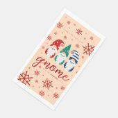 Serviette En Papier Gnome de Noël Hygge pour les fêtes de neige (Coin)