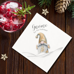Serviette En Papier Gnome de Noël pour les Fêtes