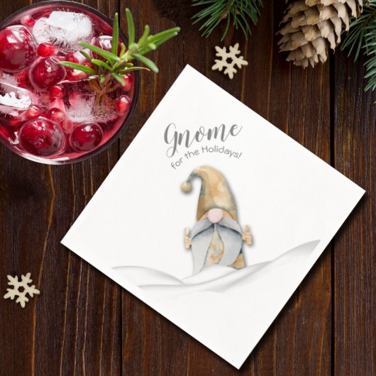 Serviette En Papier Gnome de Noël pour les Fêtes