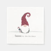 Serviette En Papier Gnome for the Holidays Design scandinave (Devant)