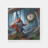 Serviette En Papier Gnome Forestière À Cinq Heures (Devant)