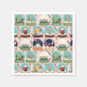 Serviette En Papier Gnome//Gnome//Gingerbread House// (Devant)