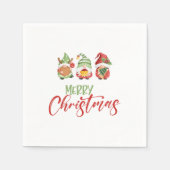 Serviette En Papier Gnome Joyeux Noël Napkin (Devant)