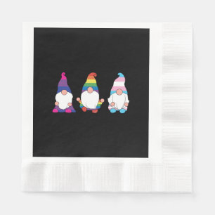 Serviette En Papier Gnome LGBTQ Bisexual Transexuel Ally