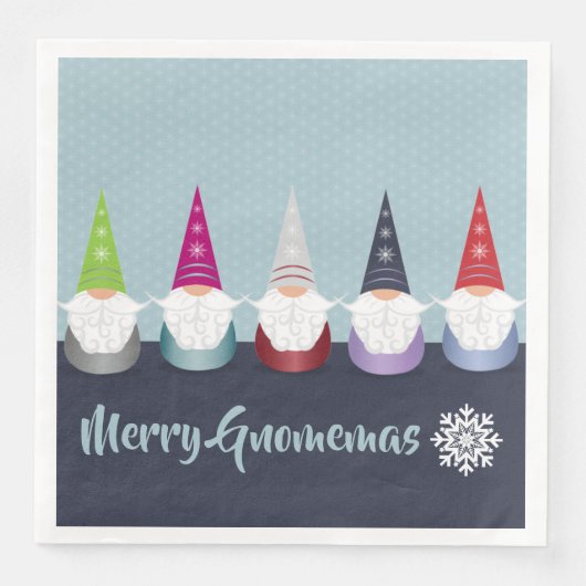 Serviette En Papier Gnome pour les Holidays (Devant)