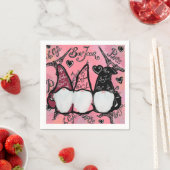 SERVIETTE EN PAPIER GNOMES (En situation)