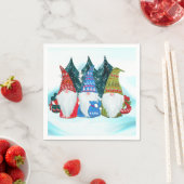 Serviette En Papier Gnomes (En situation)