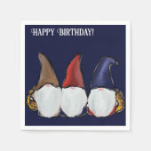 SERVIETTE EN PAPIER  GNOMES           (Devant)