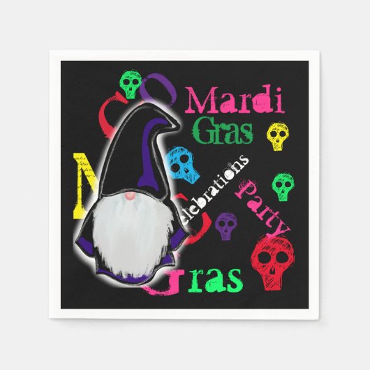 SERVIETTE EN PAPIER GNOMES (Devant)