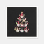 Serviette En Papier Gnomes Arbre de Noël Drôle Noël Fêtes de Noël (Devant)