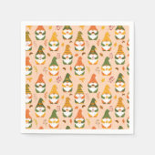 Serviette En Papier Gnomes d'automne dans le Motif forestier (Devant)