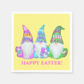 SERVIETTE EN PAPIER GNOMES DE PÂQUES (Devant)