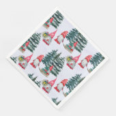 Serviette En Papier Gnomes de plaisir d'hiver (Coin)
