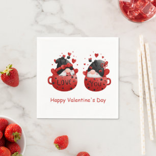 Serviette En Papier Gnomes Rouges Mignons Fantaisistes Adorables Saint
