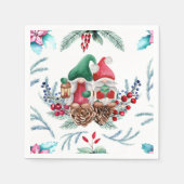 Serviette En Papier Gnomes sur le cône (Devant)