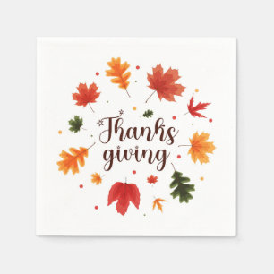 Serviette En Papier Gnomes Thanksgiving