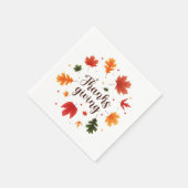 Serviette En Papier Gnomes Thanksgiving (Coin)