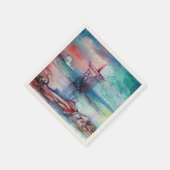 SERVIETTE EN PAPIER GNOMON ET DAME DU LAC (Coin)