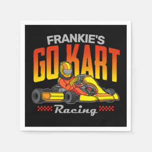 Serviette En Papier Go Kart Racing Personnalisé Motorsport Karting