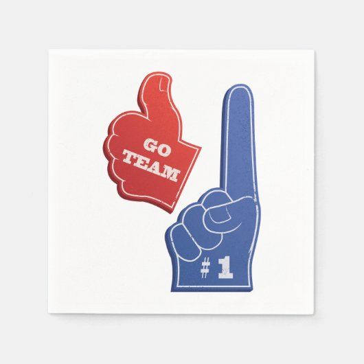 Serviette En Papier Go Team Paper Napkins (Devant)