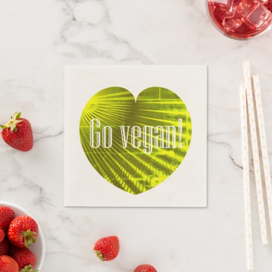 Serviette En Papier Go Vegan (En situation)
