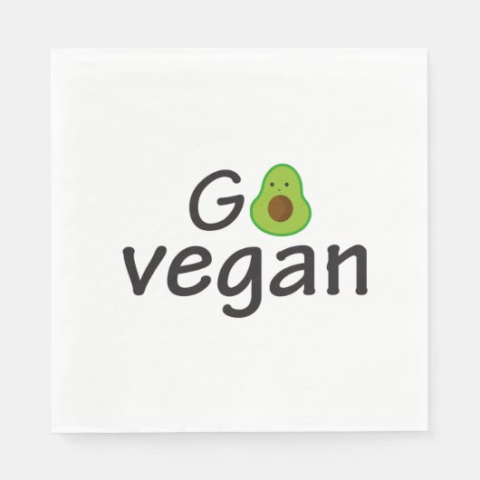 Serviette En Papier Go Vegan (Devant)