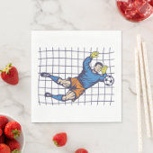 Serviette En Papier Goalie de football (En situation)