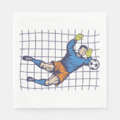 Serviette En Papier Goalie de football (Devant)