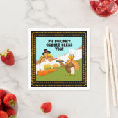 Serviette En Papier Gobble Bless You Funny Turquie's Friendsgiving (En situation)