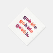 Serviette En Papier Gobble Gobble Gobble Thankgiving (Coin)