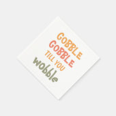 Serviette En Papier Gobble Gobble Jusqu'À Ce Que Vous Tournez | Thanks (Coin)