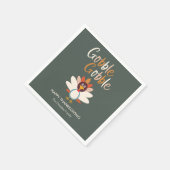 Serviette En Papier Gobble Gobble Thanksgiving Party Napkins (Coin)