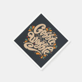 Serviette En Papier Gobble jusqu'à ce que vous tournez (Coin)