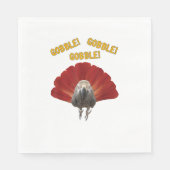 Serviette En Papier Gobble ! Turquie Thanksgiving African Grey Parrot (Devant)