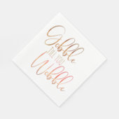 Serviette En Papier Gobelet jusqu'à ce que vous tourbillonnez Aquarell (Coin)