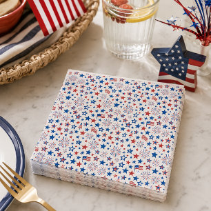 Serviette En Papier Gobelets pour la fête du 4 juillet