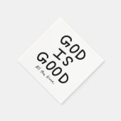 Serviette En Papier God is good all the time (Coin)