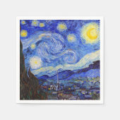 Serviette En Papier Gogh , “Starry Night” (Devant)