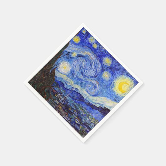 Serviette En Papier Gogh , “Starry Night” (Coin)