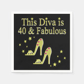 SERVIETTE EN PAPIER GOLD 40 GORGEEUX ET DESIGN FABULEUX (Devant)