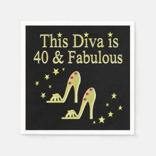 SERVIETTE EN PAPIER GOLD 40 GORGEEUX ET DESIGN FABULEUX