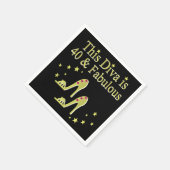 SERVIETTE EN PAPIER GOLD 40 GORGEEUX ET DESIGN FABULEUX (Coin)