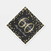 Serviette En Papier Gold 60e anniversaire Parties scintillant Confetti (Coin)