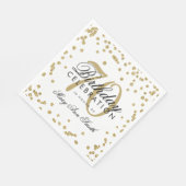 Serviette En Papier Gold 70e anniversaire Parties scintillant Confetti (Coin)