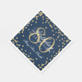 Serviette En Papier Gold 80e anniversaire Parties scintillant Confetti (Coin)