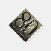 Serviette En Papier Gold 80th Birthday Party (Coin)