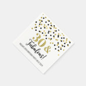Serviette En Papier Gold Black Confetti 30 & Fabuleux serviettes d'ann (Coin)