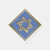 Serviette En Papier Gold Blue Star de David Art Panel (Coin)