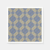 Serviette En Papier Gold Blue Star de David Art Panels (Devant)